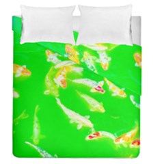 Koi Carp Scape Duvet Cover Double Side (queen Size) by essentialimage