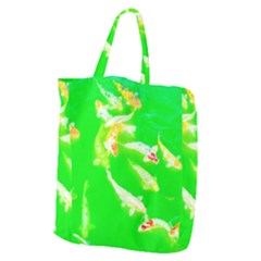 Koi Carp Scape Giant Grocery Tote by essentialimage