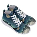 Lunar Landscape Space Mountains Men s Lightweight High Top Sneakers View3