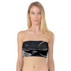 Planet Sky Lake Landscape Sun Bandeau Top by Simbadda