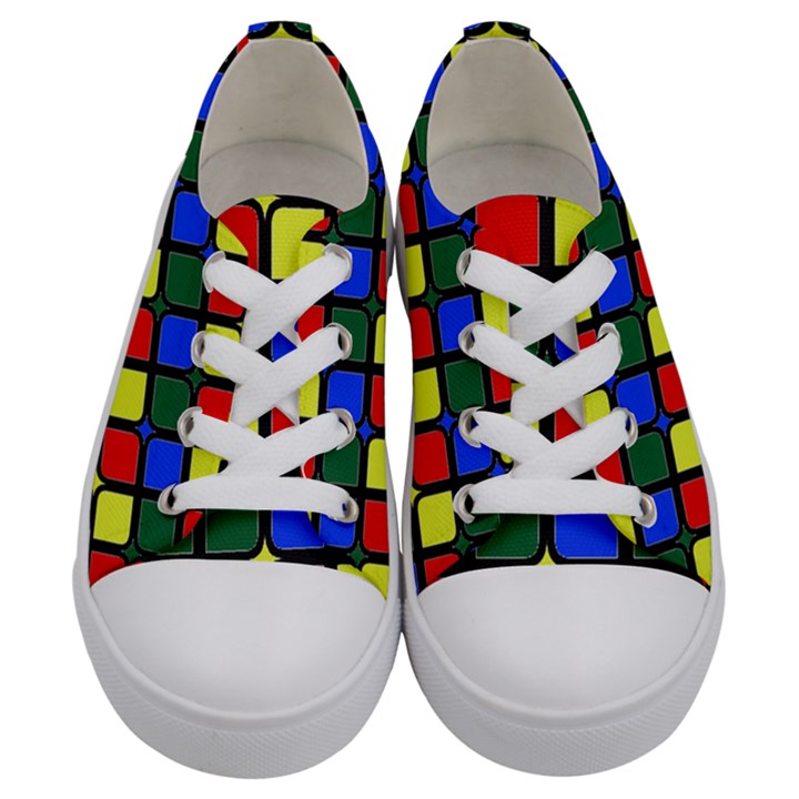 N 6 Kids  Low Top Canvas Sneakers