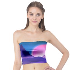 Mountain Sunrise Mountains Sunrise Tube Top by Simbadda