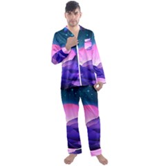 Mountain Sunrise Mountains Sunrise Men s Satin Pajamas Long Pants Set by Simbadda