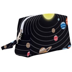 Solar System Planets Sun Space Wristlet Pouch Bag (large) by Simbadda