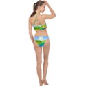 Tropical Resort Huts Lake River Racer Front Bikini Set View2