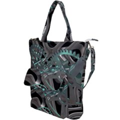 Gears Machine Machines Shoulder Tote Bag by Bajindul