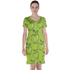 Fruit Apple Green Short Sleeve Nightdress