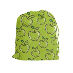 Fruit Apple Green Drawstring Pouch (xl) by HermanTelo