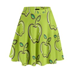 Fruit Apple Green High Waist Skirt