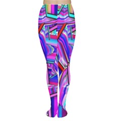Stars Beveled 3d Abstract Tights