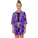 Stars Beveled 3d Abstract Open Front Chiffon Kimono View1