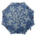 Tarn Blue Pattern Camouflage Hook Handle Umbrellas (Large) View1