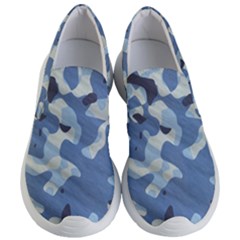 Tarn Blue Pattern Camouflage Women s Lightweight Slip Ons