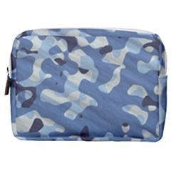 Tarn Blue Pattern Camouflage Make Up Pouch (medium) by Alisyart