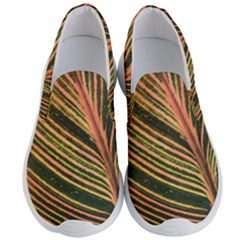 Leaf Patten Lines Colorful Plant Men s Lightweight Slip Ons by Simbadda