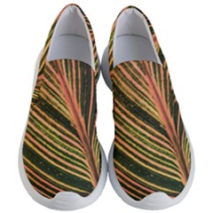 Leaf Patten Lines Colorful Plant Women s Lightweight Slip Ons by Simbadda