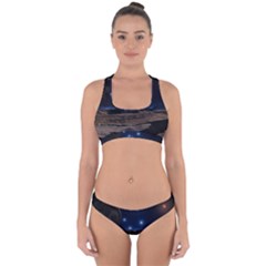 Lunar Landscape Star Brown Dwarf Cross Back Hipster Bikini Set by Simbadda