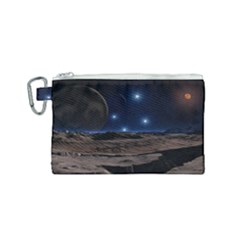 Lunar Landscape Star Brown Dwarf Canvas Cosmetic Bag (small) by Simbadda