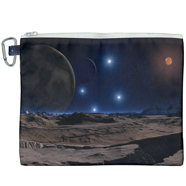Lunar Landscape Star Brown Dwarf Canvas Cosmetic Bag (XXXL)