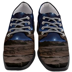 Lunar Landscape Star Brown Dwarf Women Heeled Oxford Shoes by Simbadda