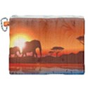 African Background Canvas Cosmetic Bag (XXL) View1