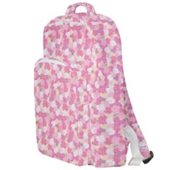 Peony Pattern Pink Scrapbookin Double Compartment Backpack by Simbadda