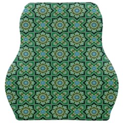 Green Abstract Geometry Pattern Car Seat Velour Cushion 