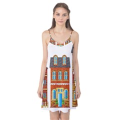 City Buildings Brick Architecture Camis Nightgown by Simbadda