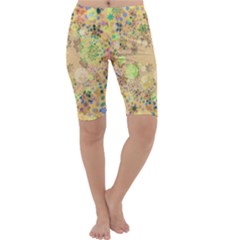 Flowers Color Colorful Watercolour Cropped Leggings  by Simbadda