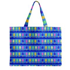 Ice Cream Bar Pattern Zipper Mini Tote Bag by bloomingvinedesign