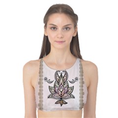 Elegant Decorative Mandala Design Tank Bikini Top by FantasyWorld7