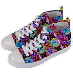 O 2 Women s Mid-top Canvas Sneakers by ArtworkByPatrick
