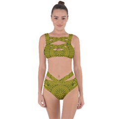 Flowers In Yellow For Love Of The Nature Bandaged Up Bikini Set  by pepitasart