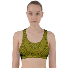 Flowers In Yellow For Love Of The Nature Back Weave Sports Bra by pepitasart