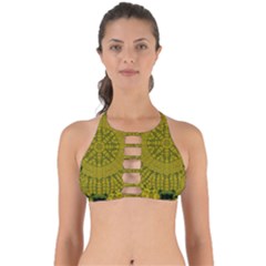 Flowers In Yellow For Love Of The Nature Perfectly Cut Out Bikini Top by pepitasart