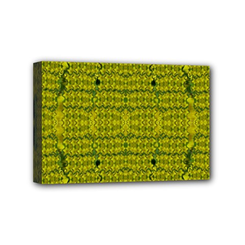 Flowers In Yellow For Love Of The Decorative Mini Canvas 6  X 4  (stretched) by pepitasart