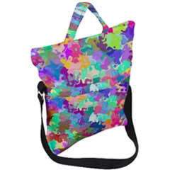 Colorful Spots                                   Fold Over Handle Tote Bag by LalyLauraFLM