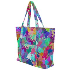 Colorful Spots                               Zip Up Canvas Bag by LalyLauraFLM