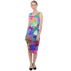 Colorful Spots                                     Sleeveless Pencil Dress by LalyLauraFLM