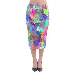 Colorful Spots                                     Midi Pencil Skirt by LalyLauraFLM