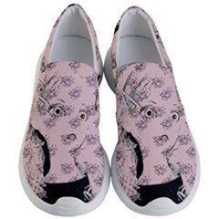 Wide Eyed Girl Pink Women s Lightweight Slip Ons