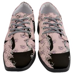 Wide Eyed Girl Pink Women Heeled Oxford Shoes by snowwhitegirl