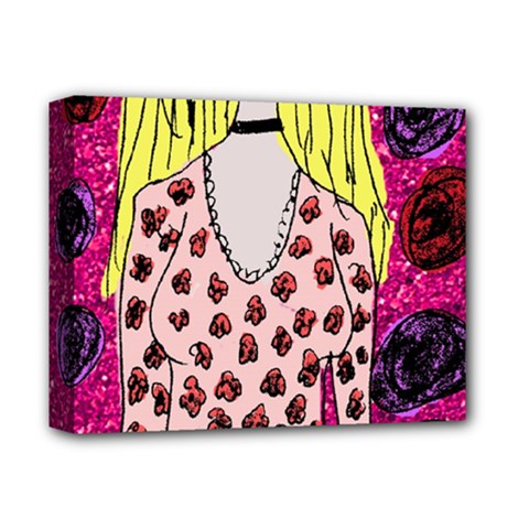 Nineties Girl Glitter Deluxe Canvas 14  X 11  (stretched)