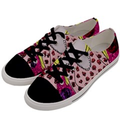 Nineties Girl Glitter Men s Low Top Canvas Sneakers