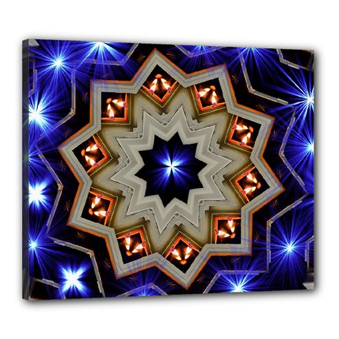 Background Mandala Star Canvas 24  X 20  (stretched)