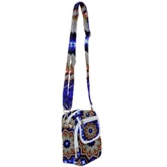 Background Mandala Star Shoulder Strap Belt Bag by Mariart