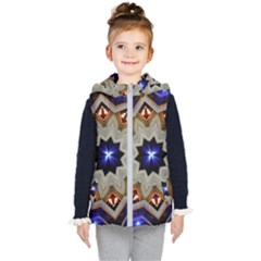 Background Mandala Star Kids  Hooded Puffer Vest by Mariart