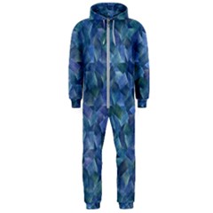 Background Blue Texture Hooded Jumpsuit (men)  by Alisyart