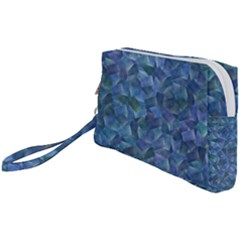 Background Blue Texture Wristlet Pouch Bag (small) by Alisyart