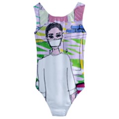 Nurse Kids  Cut-out Back One Piece Swimsuit by snowwhitegirl